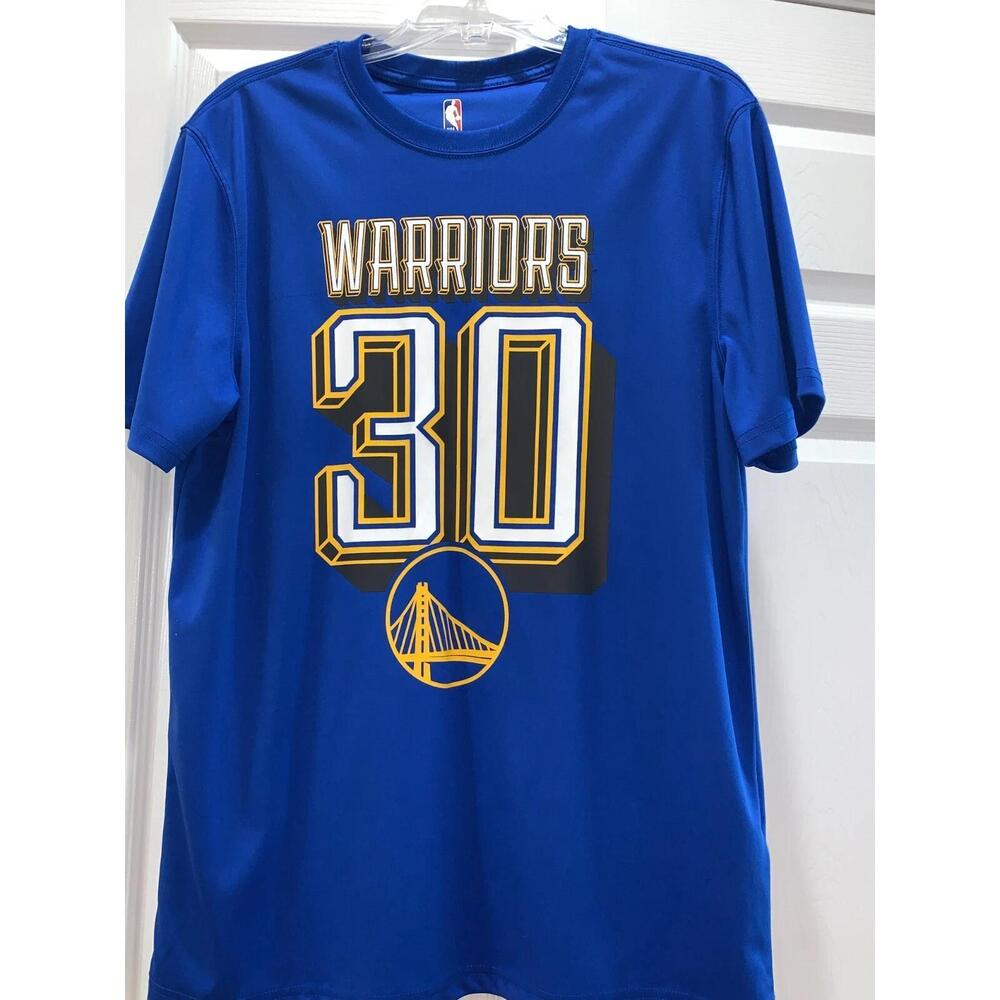 Golden State Warriors Shirt Mens Blue Nba Steph Curry 30 Drifit